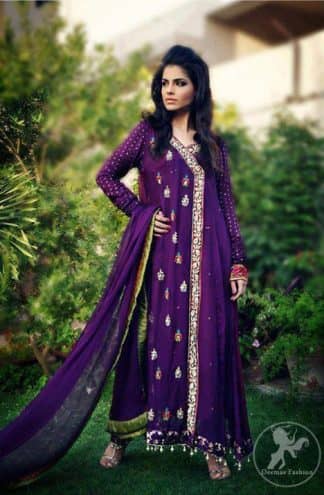 white and purple pakistani dresses