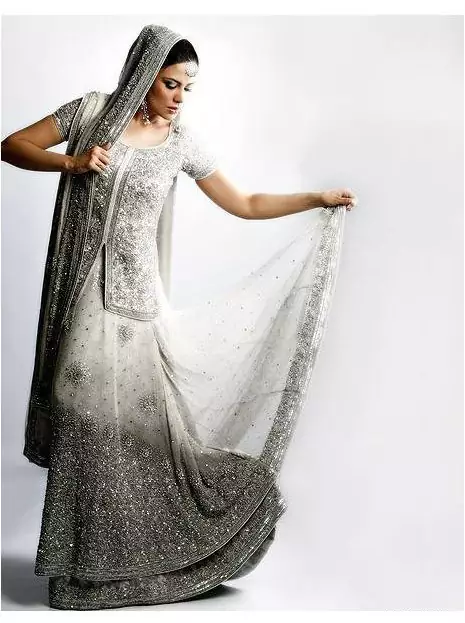 Silver Bridal Wear 704 – Pakistan Bridal Dresses