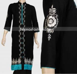 Latest Casual Fashion Black Front Open Dress