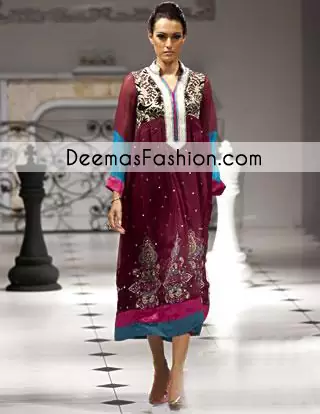 Dark Purple Designer Wear Formal Dress