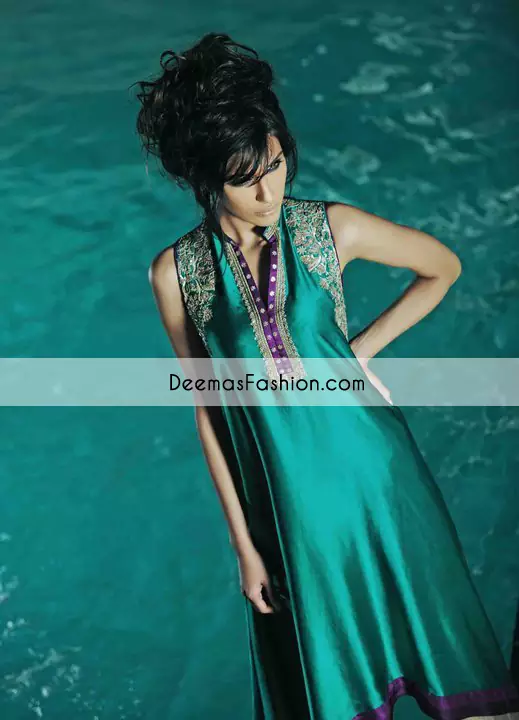 Dark Sea Green Aline Formal Dress